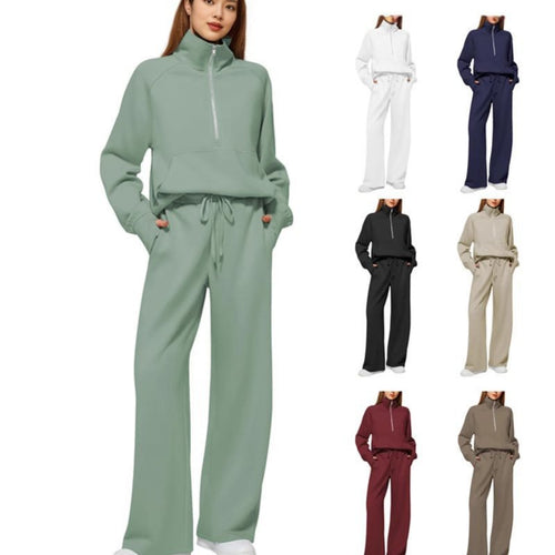 Women's sports set with high collar and wide legs Amarae