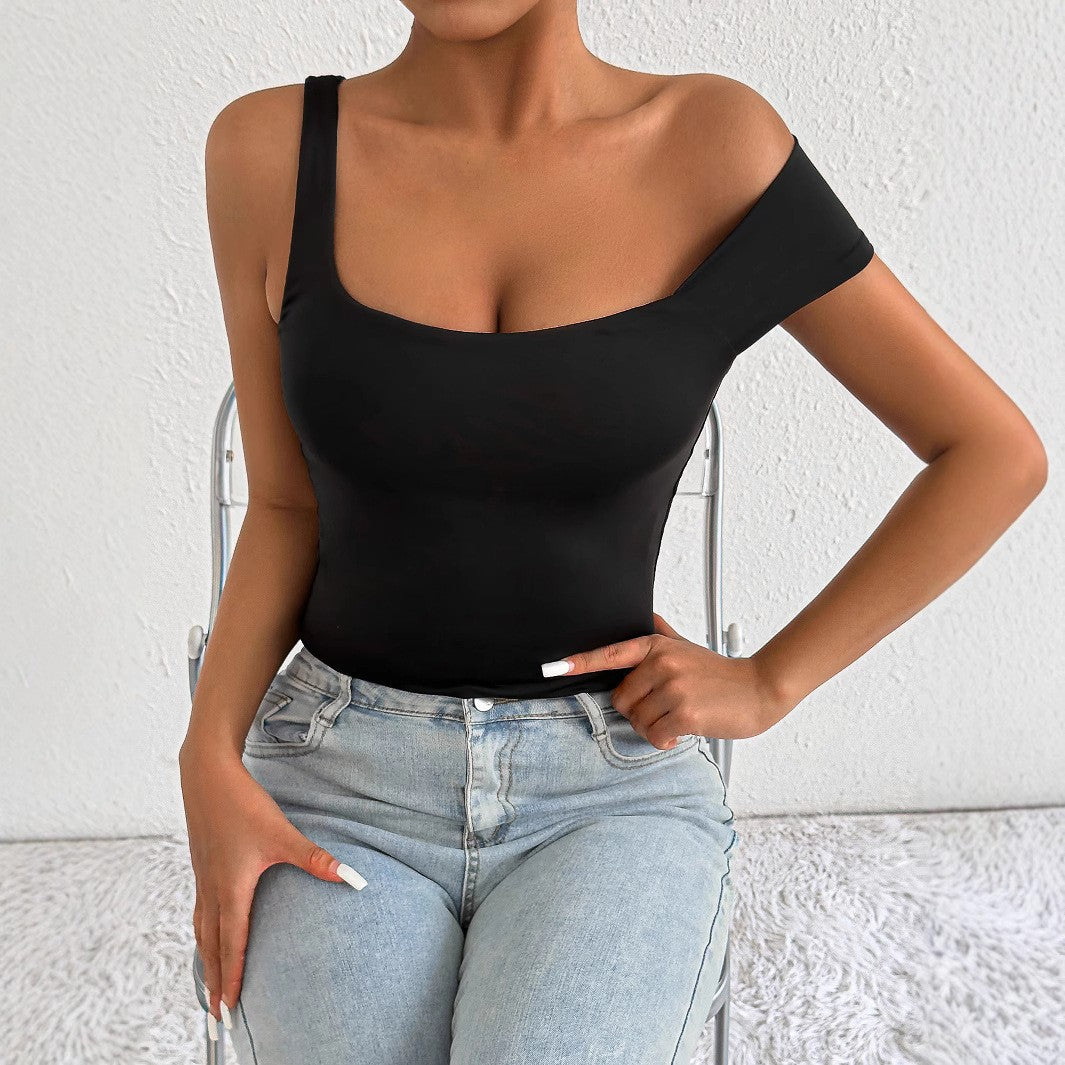 Women Off-Shoulder Body Top with Fitted Cut Lune London