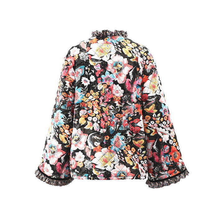 Women's jacket with a floral design and a cozy interior Lune London