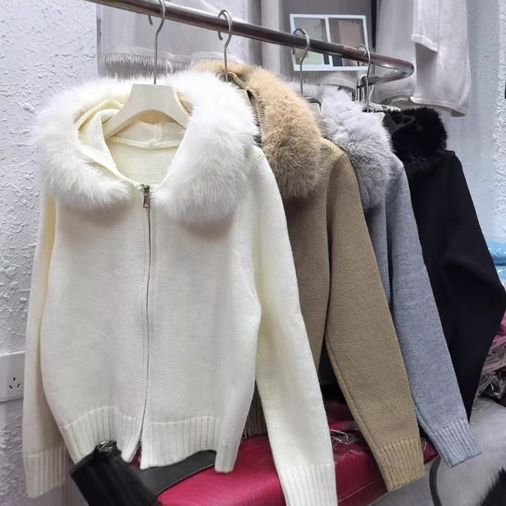Ladies trendy hoodie cardigan Lune London
