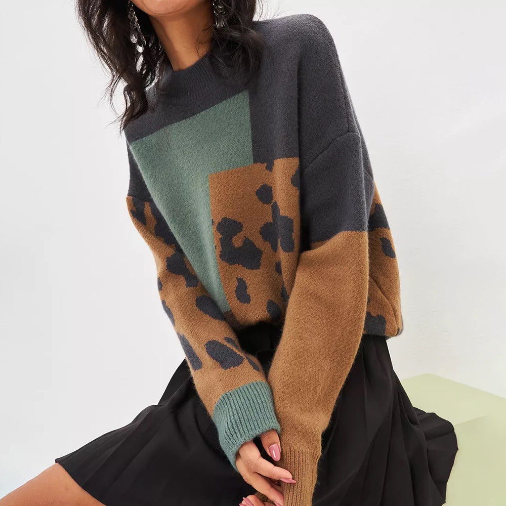 Sweat femme avec mélange de motifs créatifs et coupe confortable Chic & Stil