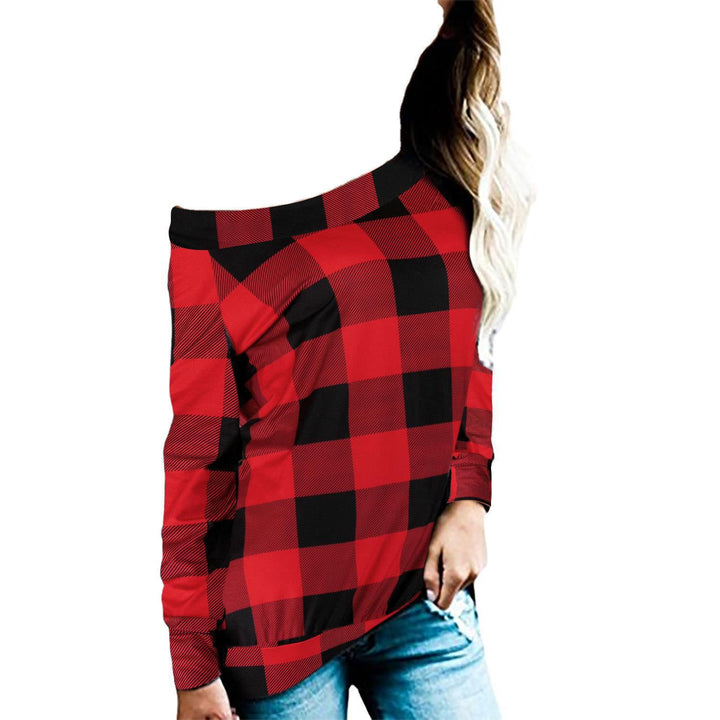 Women’s top with off-shoulder design and trendy leopard pattern Amarae