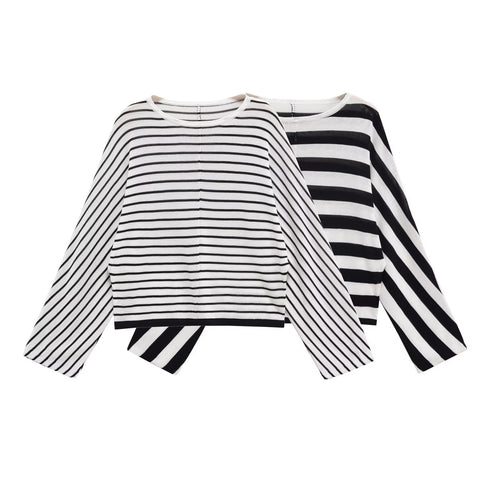 Ladies oversized striped sweater Amarae