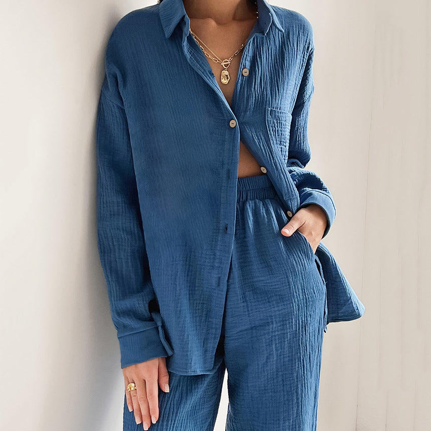Ladies Casual two-piece set in lightweight material with a loose fit Lune London