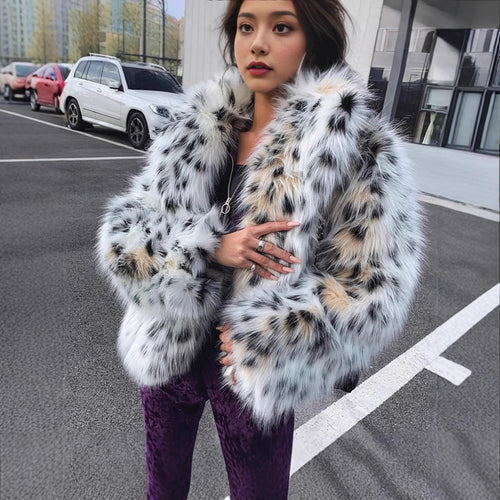 Ladies Fluffy Faux Fur Chic Jacket and Style