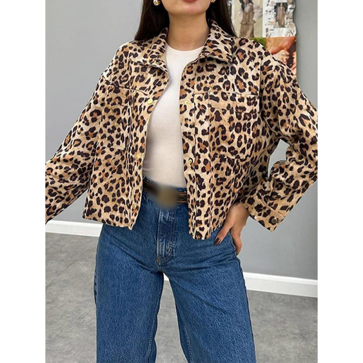 Trendy women's jacket in leopard design Amarae