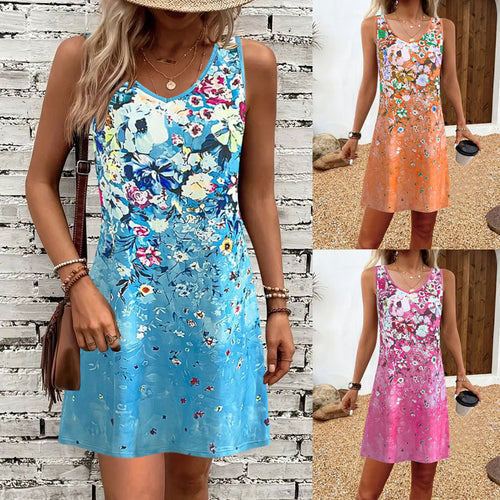 Amarae Floral Print A-Line Dress for Women