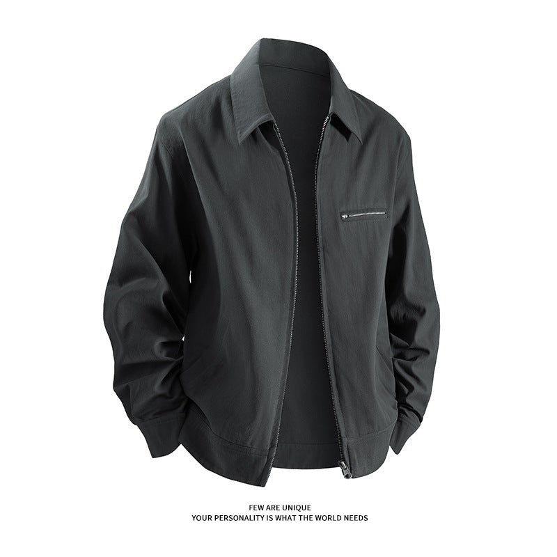 Casual transition jacket for men with practical pockets and modern fit Lune London