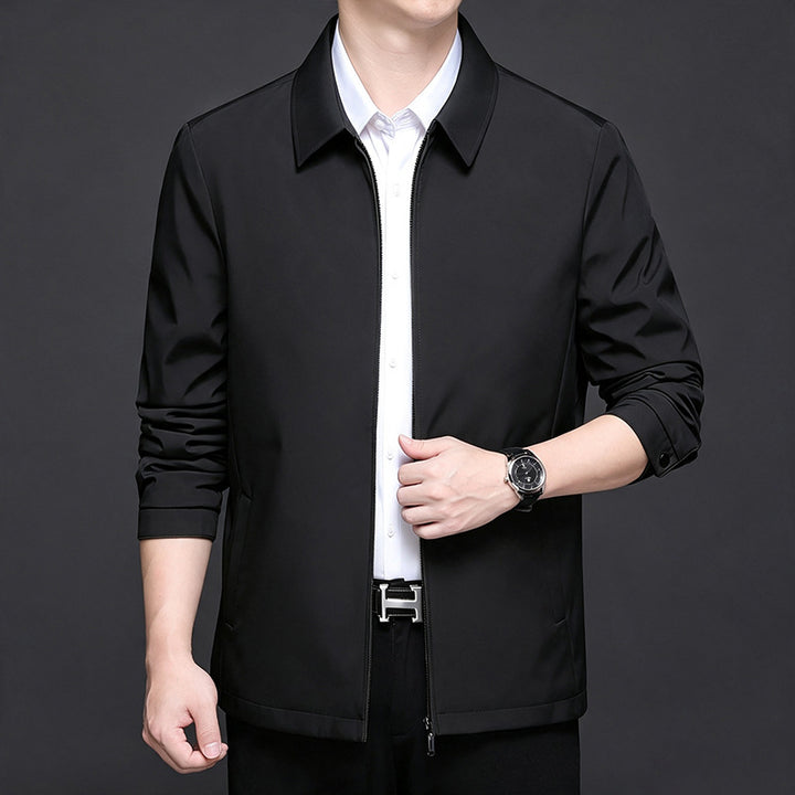 Men's lightweight quilted transitional jacket with internal quilted lining and classic collar Amarae