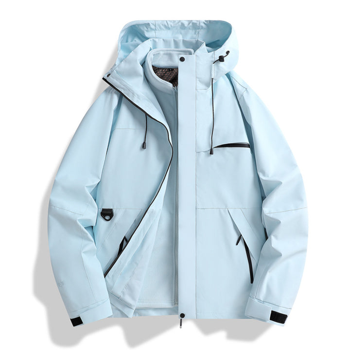 Men's Urban Softshell Jacket with sealed seams, adjustable hood, and minimalist pockets Amarae