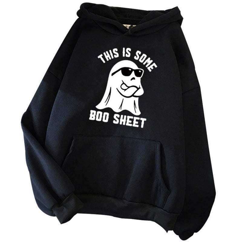 Women's hooded sweatshirt with a funny slogan and comfortable fit Lune London