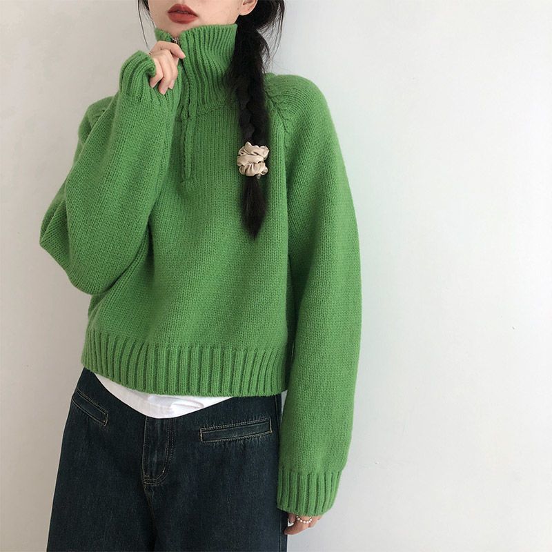 Pull à col montant élégant pour femmes en maille de haute qualité Chic & Stil