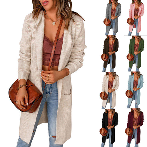 Casual cardigan for women with open fronts and deep pockets Amarae