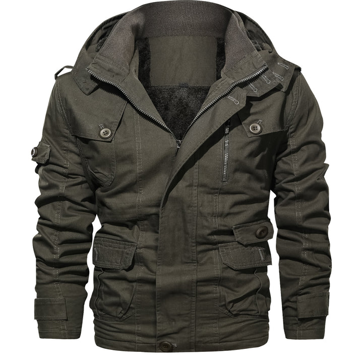 Multifunctional outdoor jacket for men with cozy inner lining Lune London