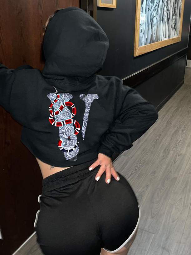 Women's hoodie with graphic statement and unique pattern Amarae