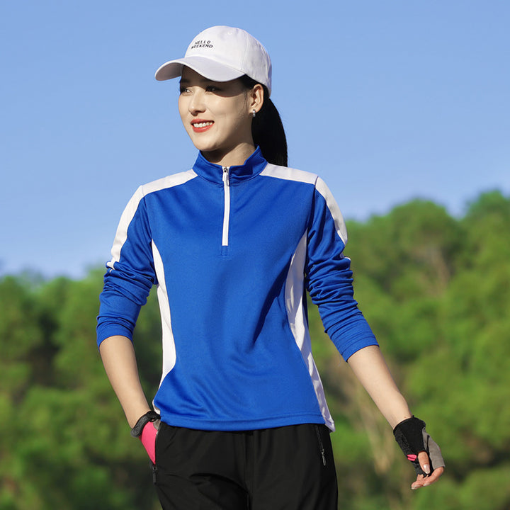 Women's Sports Long Sleeve with Half Zip and Breathable Inserts Amarae