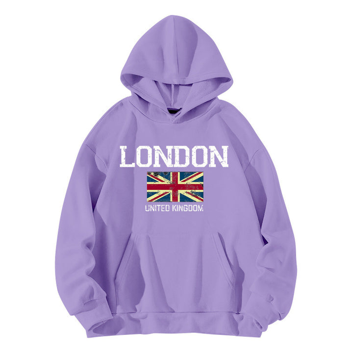 Women's hoodie in urban London style with kangaroo pocket and comfortable fit Lune London