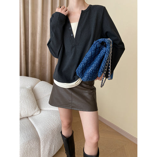 Women's Urban Sweater with Button Details Chic & Stil