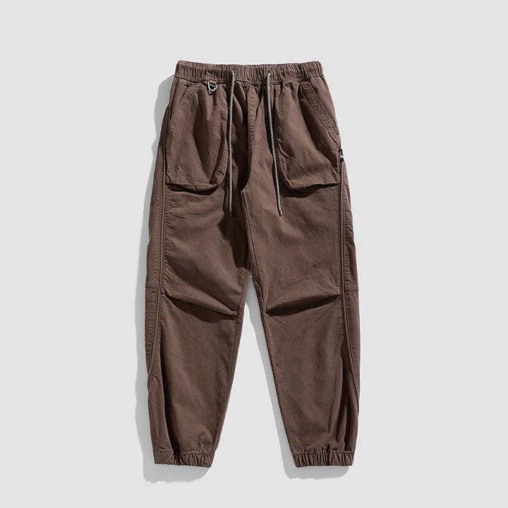 Casual cargo jogging pants for men with elastic waistband Lune London