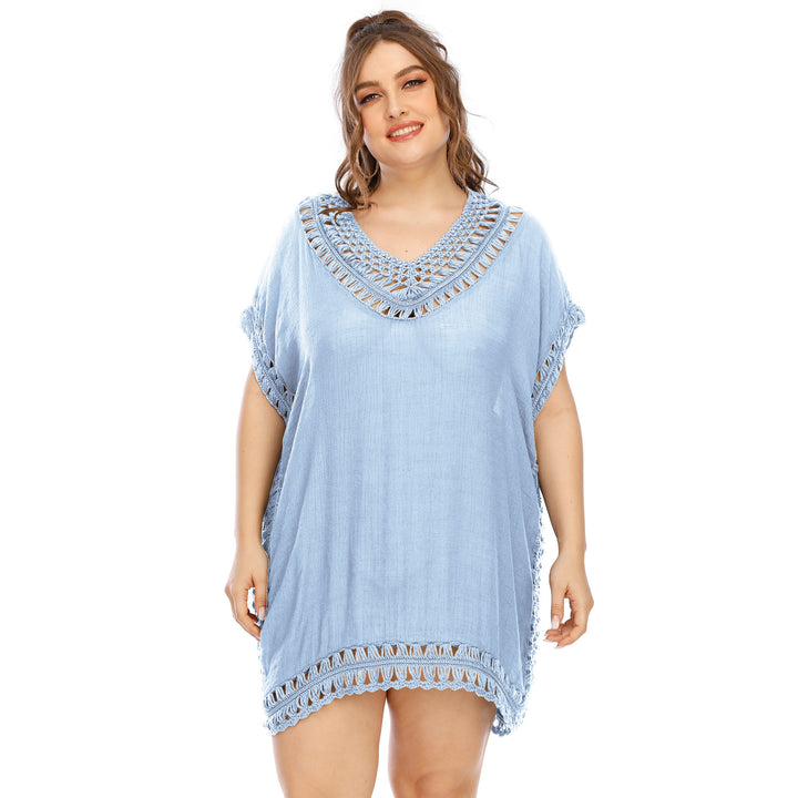 Women Boho Crochet Detail Chic Pareo Style