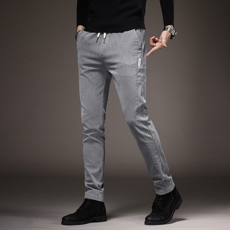 Comfortable chino pants for men with elastic waistband Lune London