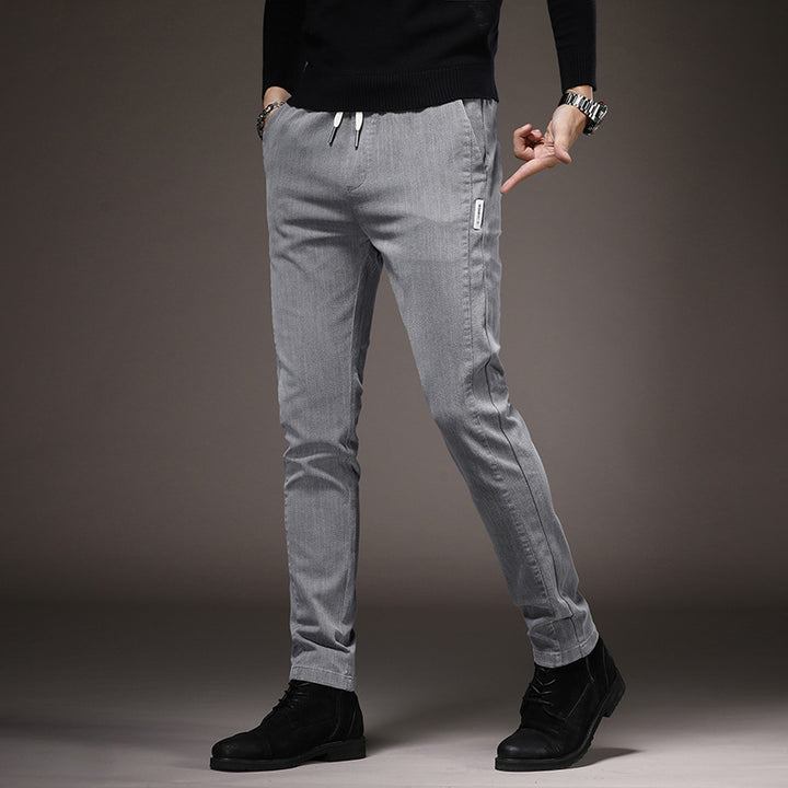 Comfortable chino pants for men with elastic waistband Lune London