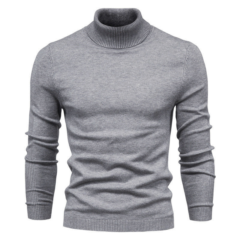 Men's Fashionable Turtleneck Sweater Made Of Fine Merino Wool Lune London