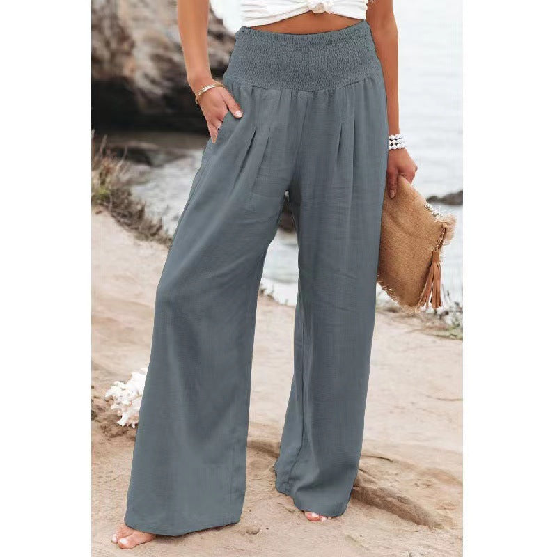 Loose summer pants for women with elastic waist and relaxed fit Lune London
