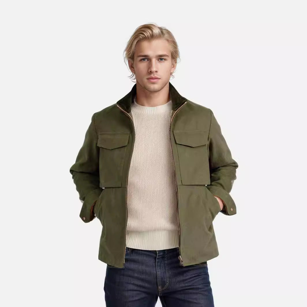 Fashionable men's transition jacket with practical pockets Lune London