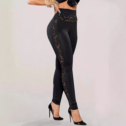 Women's sports leggings with a seductive lace detail Amarae