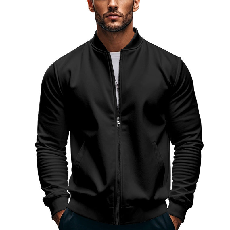 Sporty bomber jacket for men with zipper and elastic cuffs Lune London