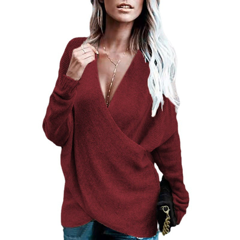 Lune London women's wrap knitted pullover
