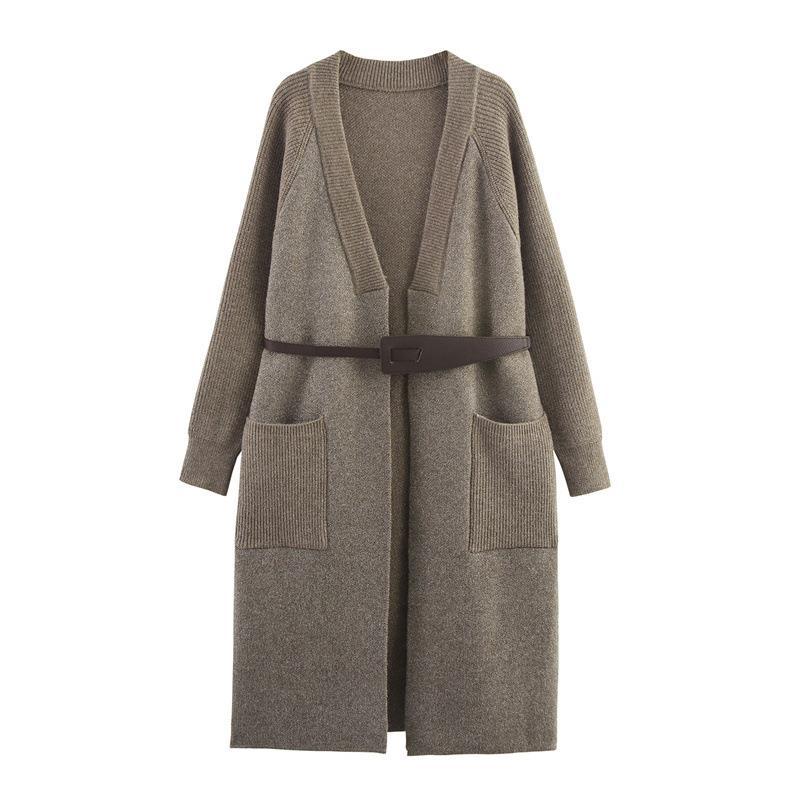 Knit coat woman with an elegant fit and practical pockets Lune London