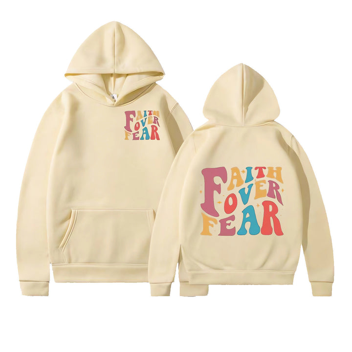 Women's Hoodie with Motivational Graphic Details Chic & Stil