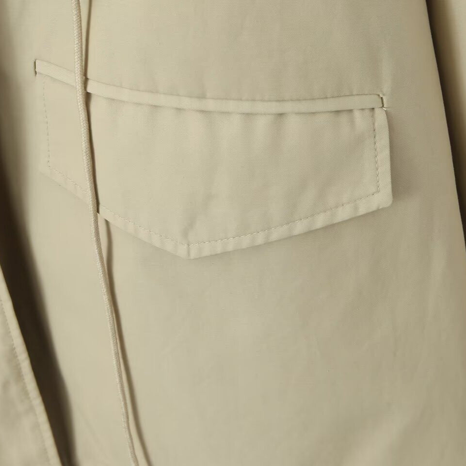 Women's transitional jacket with practical pockets and adjustable drawstring Lune London