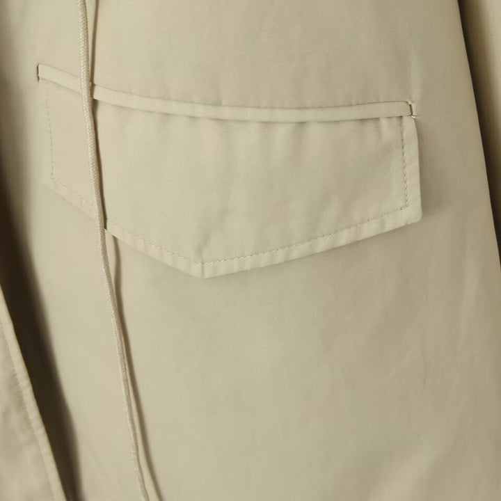 Women's transitional jacket with practical pockets and adjustable drawstring Lune London