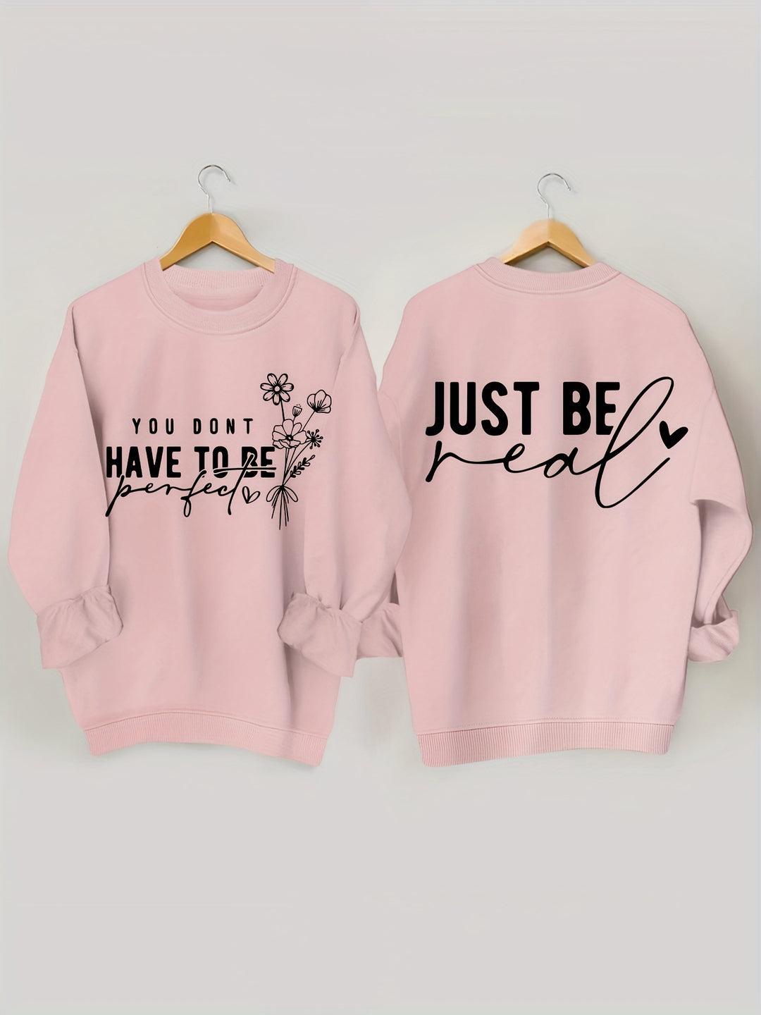 Sweat femme décontracté avec des messages inspirants Chic & Stil