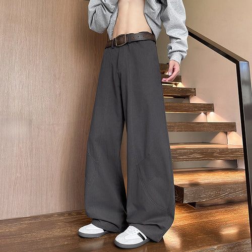 Women Loose Leisure Pants with Elastic Waistband and Practical Pockets Amarae