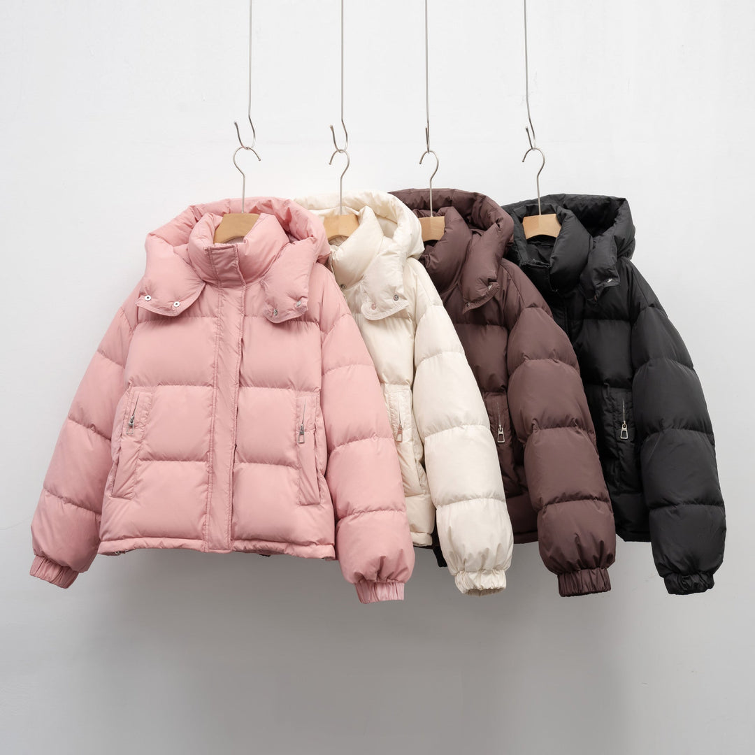 Women's Puffer Jacket with Detachable Hood and Voluminous Fit Lune London