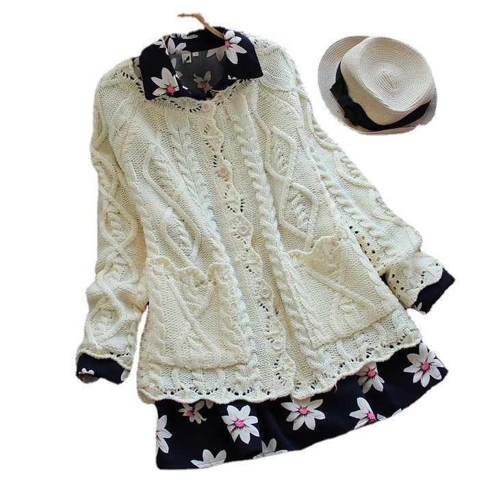 Cardigan pour femmes avec apparence de point texturé et détails de boutons élégants Chic & Stil