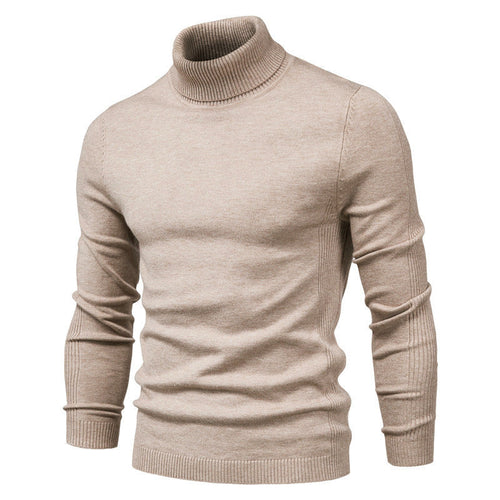 Men's Fashionable Turtleneck Sweater Made Of Fine Merino Wool Amarae