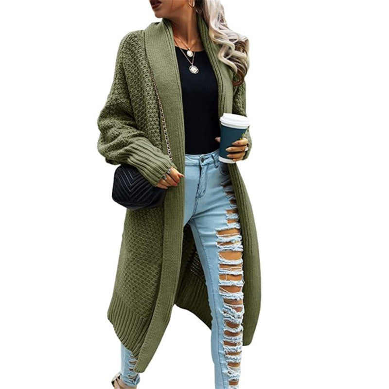 Cardigan en maille épaisse pour femmes avec coupe décontractée et structure de couture élégante Chic & Stil