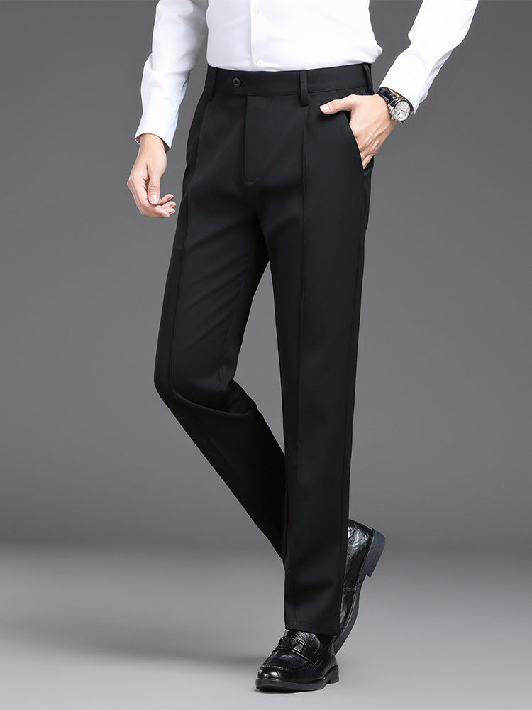 Elegant men's suit trousers with a slim fit and side pockets Lune London