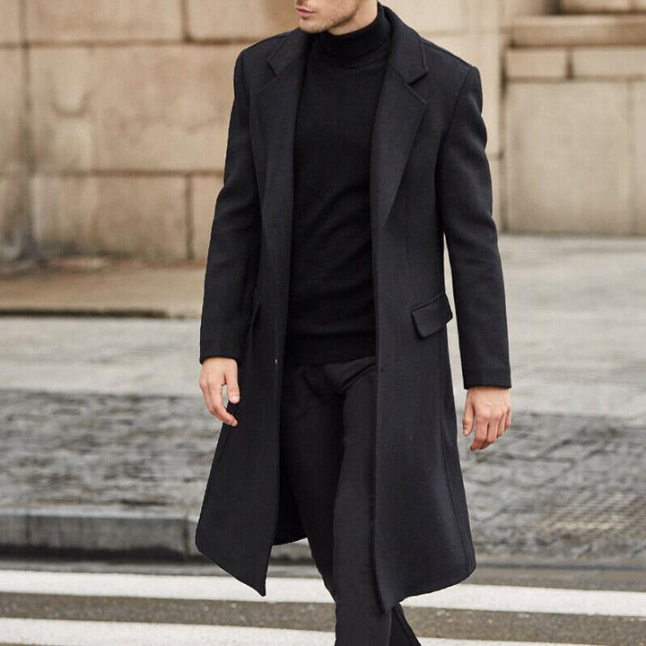 Elegant long coat for men made of high-quality material Amarae