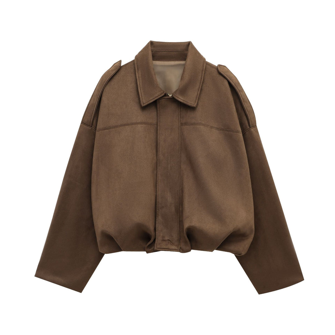 Veste blouson décontractée pour femmes en matériau doux et avec des détails modernes Chic & Stil