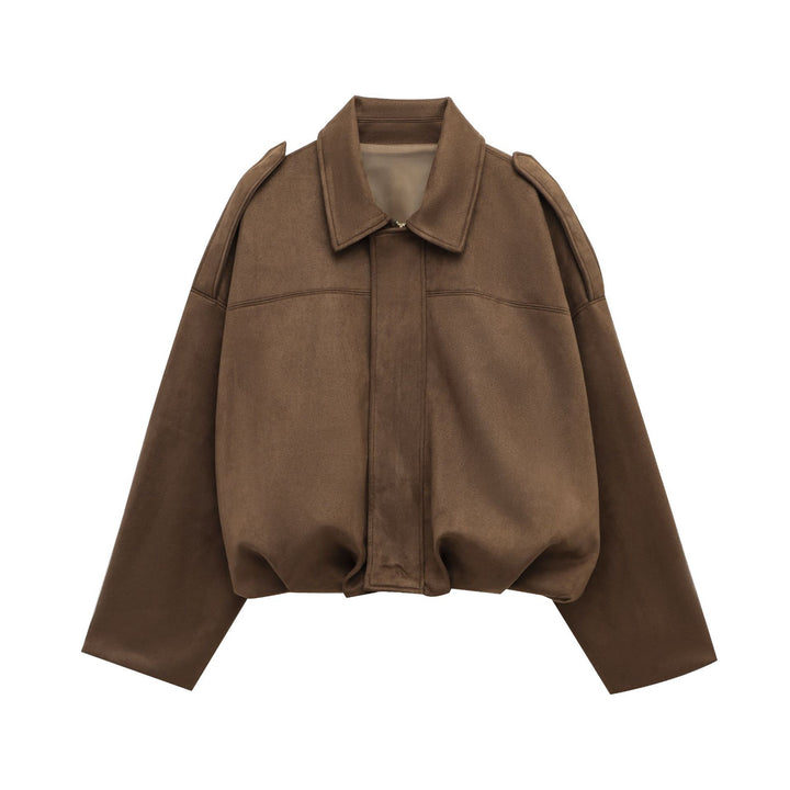 Veste blouson décontractée pour femmes en matériau doux et avec des détails modernes Chic & Stil