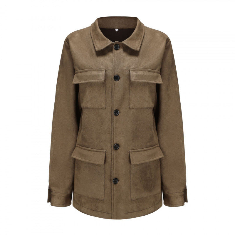 Women's practical jacket with a modern look with applied pockets Lune London