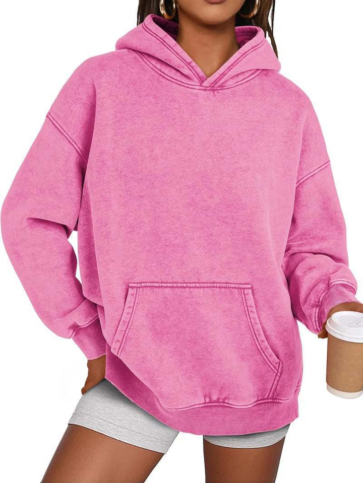 Lune London Cozy Oversized Sweater for Women with a Practical Kangaroo Pocket