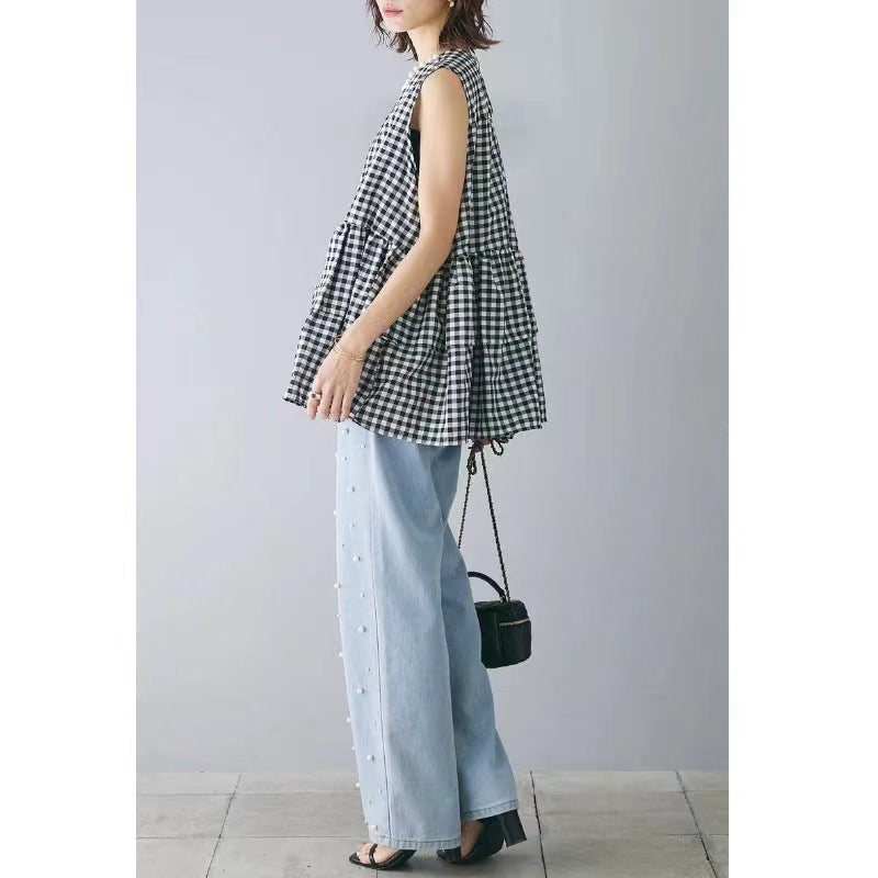 Ladies Fluid Peplum Top and Polka Dot Pants Set Lune London