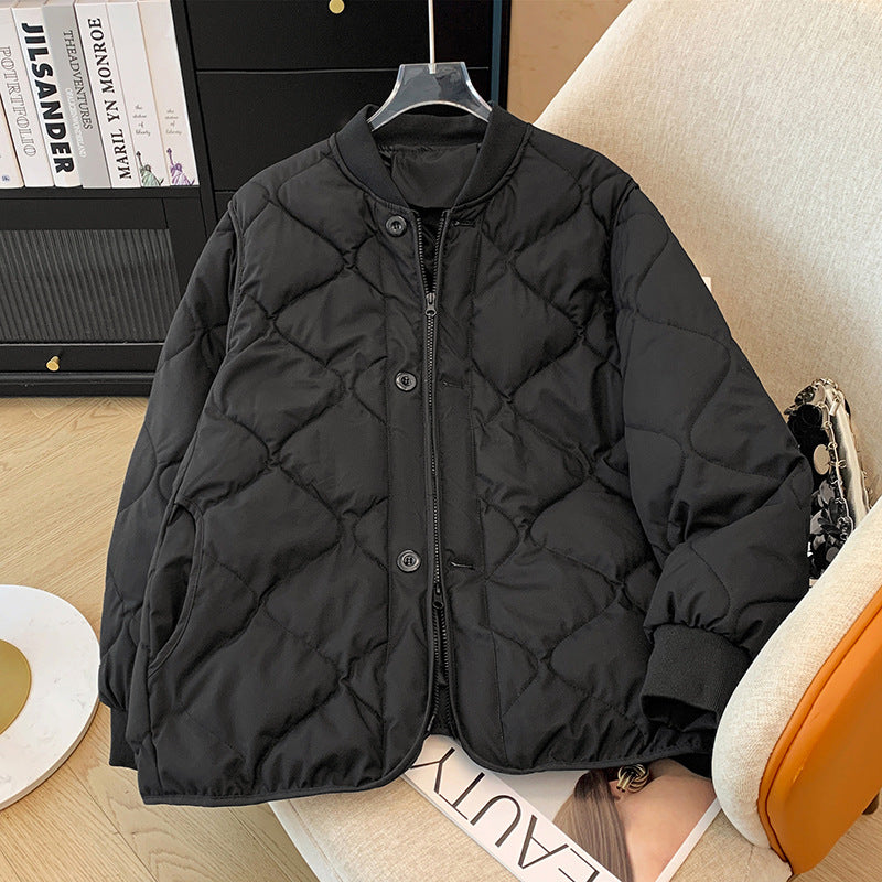 Ladies quilted jacket with zip and practical pockets Amarae